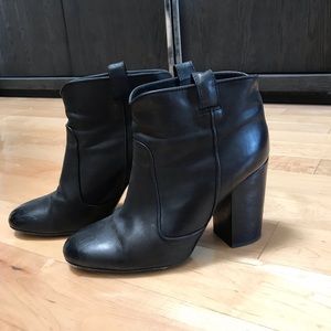 Bottines Noires LAURENCE DACADE Pete - Cuir Daim Clouté Argent, Talon Haut, Taille 39